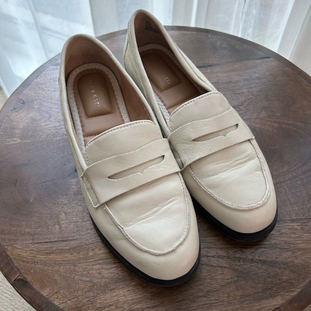 Kelly & Katie Cream/Nude Slip-On Shoe